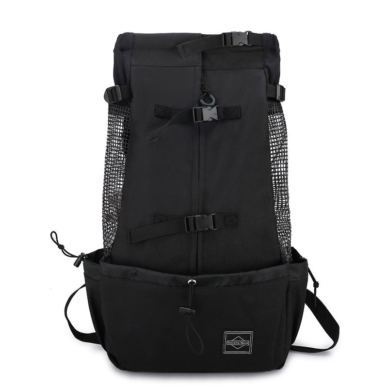 Pet Dog Carrier Backpack – Double Shoulder Travel Bag for Small to Medium Dogs