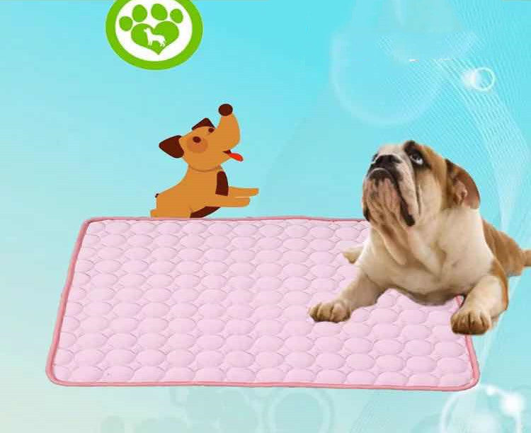 Summer Cooling Pet Mat – Breathable Ice Blanket Bed for Dogs & Cats