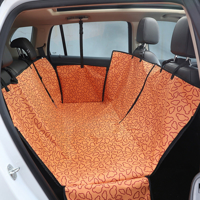 Luxury Waterproof Dog Car Seat Cover – Durable Pet Mat for Rear Car Seats (Universal Fit)