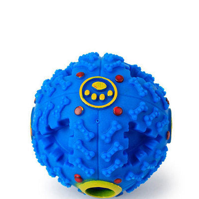 Squeaky Treat Dispensing Dog Ball – Interactive Training & Chew Toy