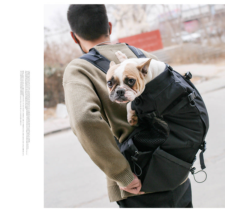 Pet Dog Carrier Backpack – Double Shoulder Travel Bag for Small to Medium Dogs