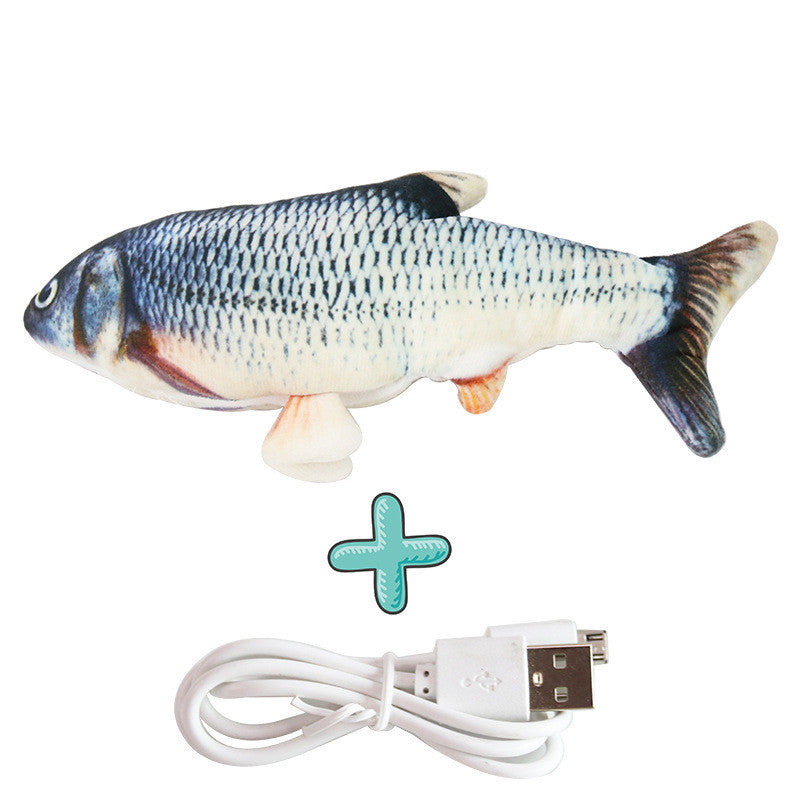 Interactive Plush Fish Cat Toy – Realistic Biting & Puzzle Toy for Cats