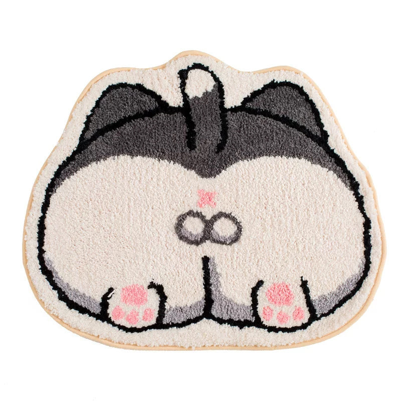 Cartoon Pet Floor Mat – Non-Slip Sleeping Mat for Cats & Small Dogs (Cute Designs)