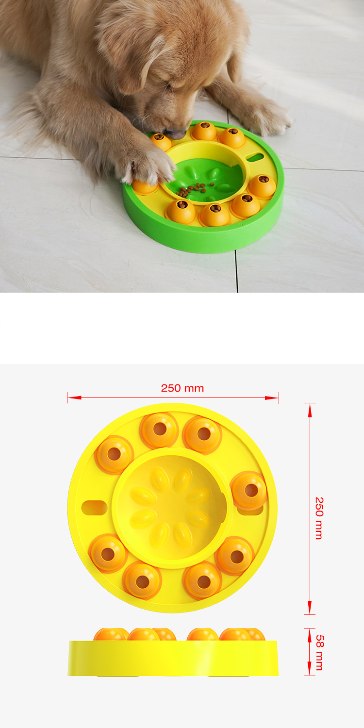 Interactive Dog Puzzle Toy – Slow Feeder & Treat Dispenser for IQ Training