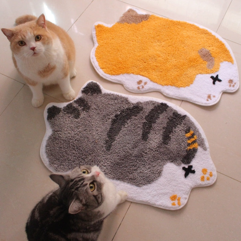 Cartoon Pet Floor Mat – Non-Slip Sleeping Mat for Cats & Small Dogs (Cute Designs)