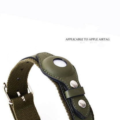 TrackSmart™ Leather AirTag Pet Collar