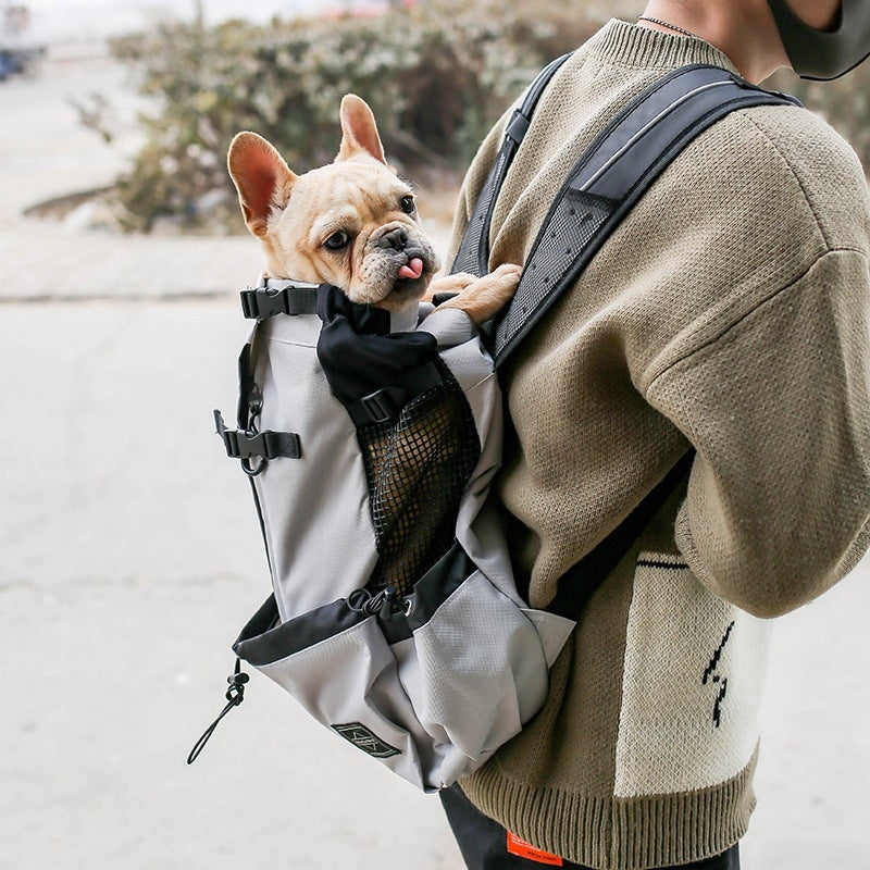 Pet Dog Carrier Backpack – Double Shoulder Travel Bag for Small to Medium Dogs