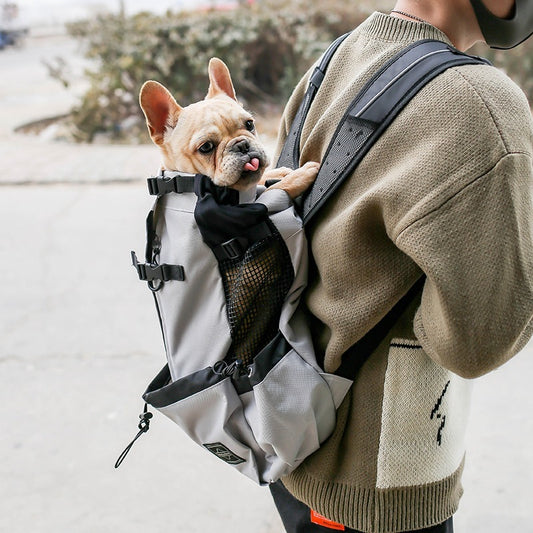 Pet Dog Carrier Backpack – Double Shoulder Travel Bag for Small to Medium Dogs