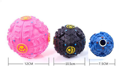 Squeaky Treat Dispensing Dog Ball – Interactive Training & Chew Toy
