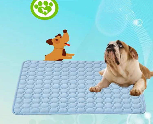 Summer Cooling Pet Mat – Breathable Ice Blanket Bed for Dogs & Cats