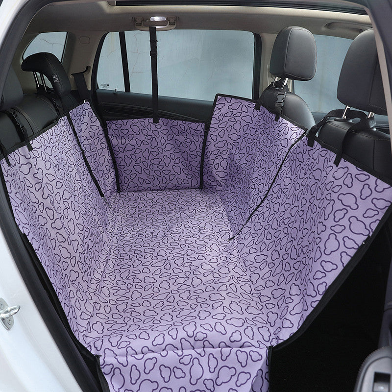Luxury Waterproof Dog Car Seat Cover – Durable Pet Mat for Rear Car Seats (Universal Fit)