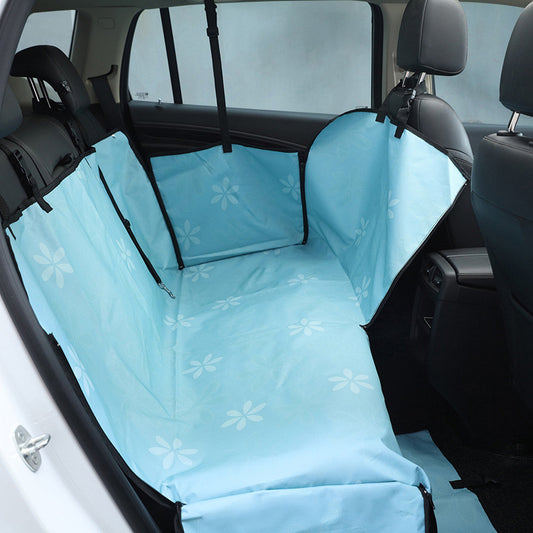 Luxury Waterproof Dog Car Seat Cover – Durable Pet Mat for Rear Car Seats (Universal Fit)