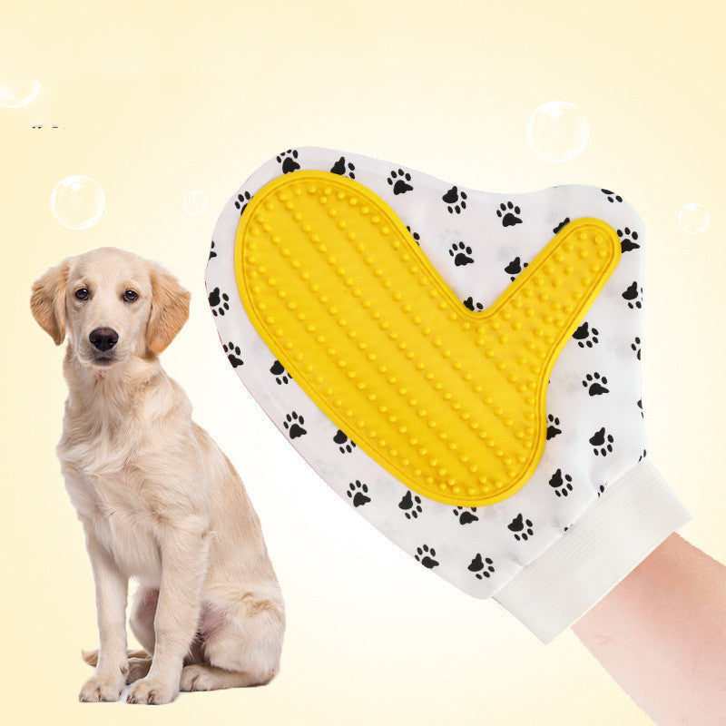 Silicone Pet Grooming Glove – Gentle Deshedding & Bath Brush for Cats and Dogs