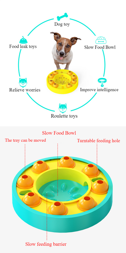 Interactive Dog Puzzle Toy – Slow Feeder & Treat Dispenser for IQ Training