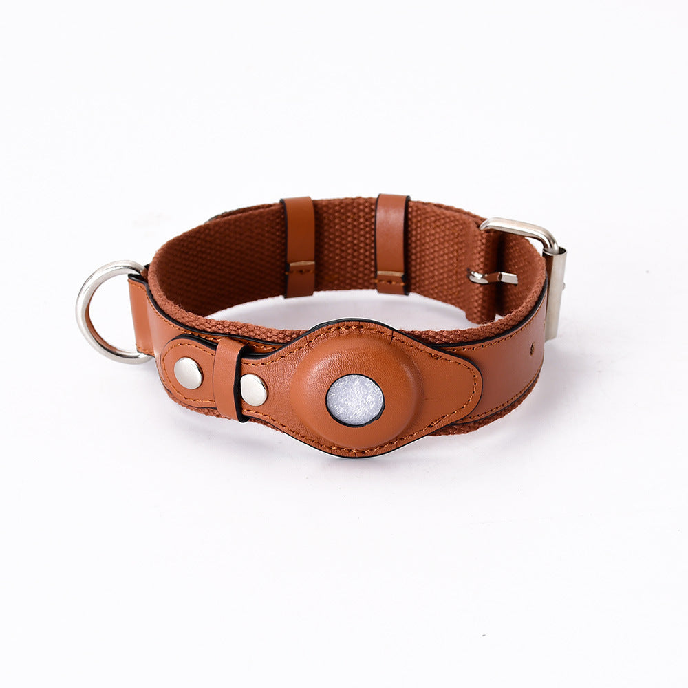TrackSmart™ Leather AirTag Pet Collar
