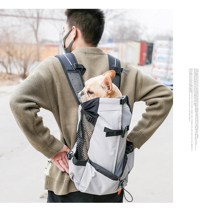 Pet Dog Carrier Backpack – Double Shoulder Travel Bag for Small to Medium Dogs