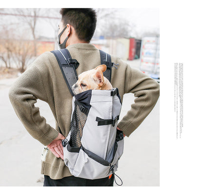 Pet Dog Carrier Backpack – Double Shoulder Travel Bag for Small to Medium Dogs