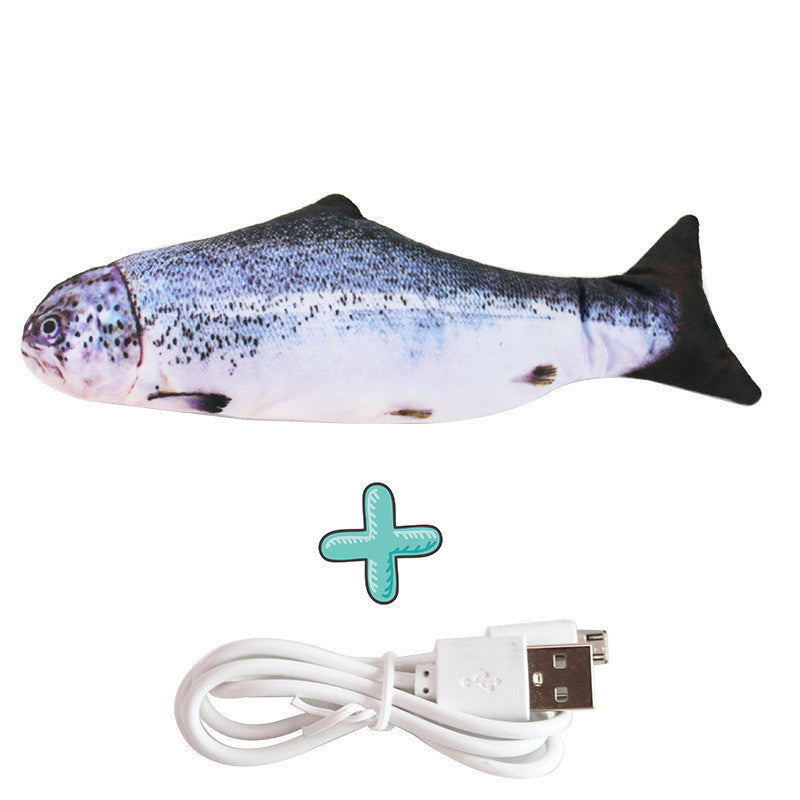 Interactive Plush Fish Cat Toy – Realistic Biting & Puzzle Toy for Cats