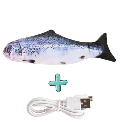 Interactive Plush Fish Cat Toy – Realistic Biting & Puzzle Toy for Cats