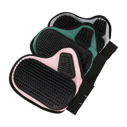 Silicone Pet Grooming Glove – Hair Removal & Bath Massage Glove for Cats and Dogs