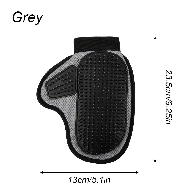 Silicone Pet Grooming Glove – Hair Removal & Bath Massage Glove for Cats and Dogs