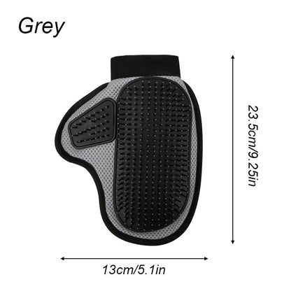 Silicone Pet Grooming Glove – Hair Removal & Bath Massage Glove for Cats and Dogs