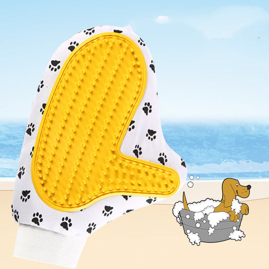 Silicone Pet Grooming Glove – Gentle Deshedding & Bath Brush for Cats and Dogs