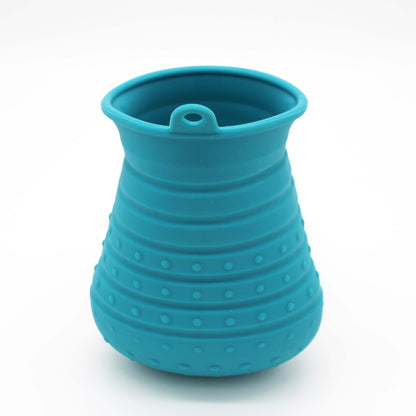 Portable Dog Paw Cleaner Cup – Gentle Silicone Brush for Shiba Inu & Small Breeds