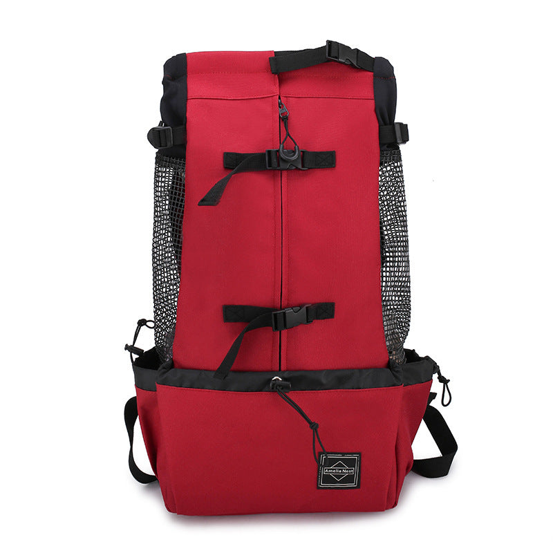 Pet Dog Carrier Backpack – Double Shoulder Travel Bag for Small to Medium Dogs