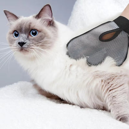 Silicone Pet Grooming Glove – Hair Removal & Bath Massage Glove for Cats and Dogs