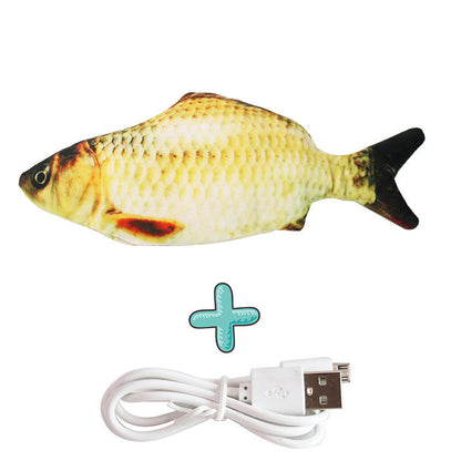 Interactive Plush Fish Cat Toy – Realistic Biting & Puzzle Toy for Cats