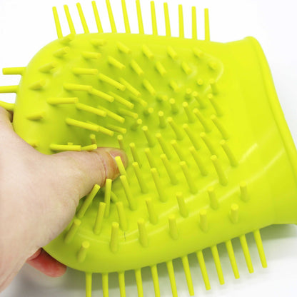 Portable Dog Paw Cleaner Cup – Gentle Silicone Brush for Shiba Inu & Small Breeds