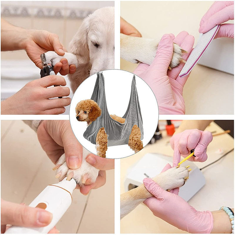Pet Grooming Hammock Harness – Breathable Restraint Bag for Cats & Dogs
