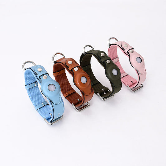 TrackSmart™ Leather AirTag Pet Collar