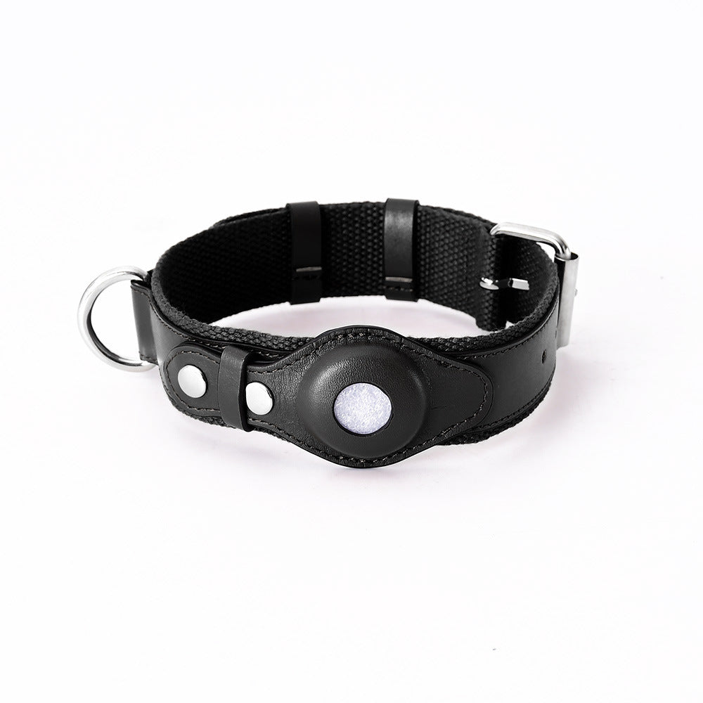 TrackSmart™ Leather AirTag Pet Collar