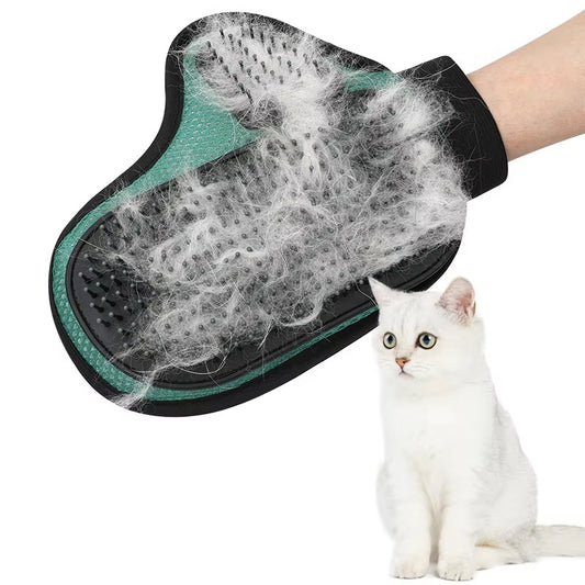 Silicone Pet Grooming Glove – Hair Removal & Bath Massage Glove for Cats and Dogs