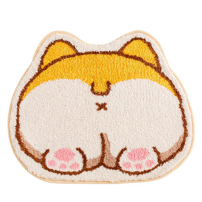 Cartoon Pet Floor Mat – Non-Slip Sleeping Mat for Cats & Small Dogs (Cute Designs)