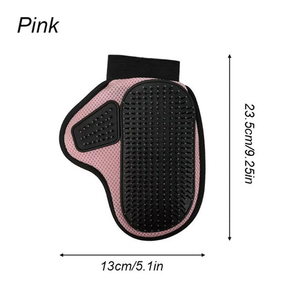 Silicone Pet Grooming Glove – Hair Removal & Bath Massage Glove for Cats and Dogs
