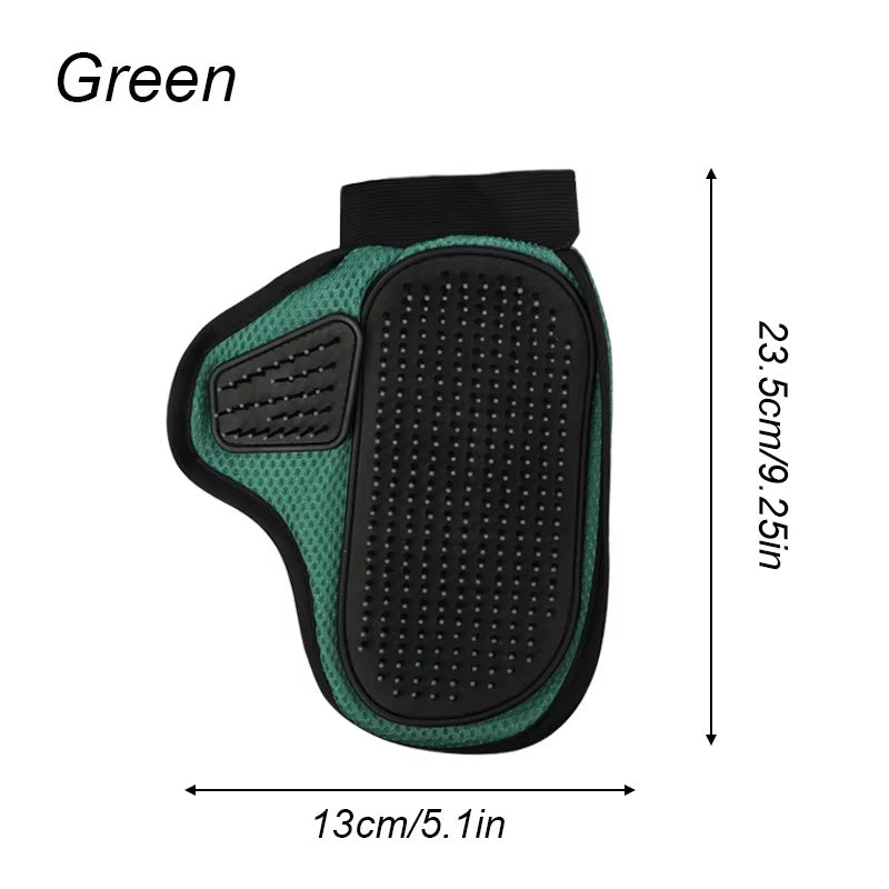 Silicone Pet Grooming Glove – Hair Removal & Bath Massage Glove for Cats and Dogs