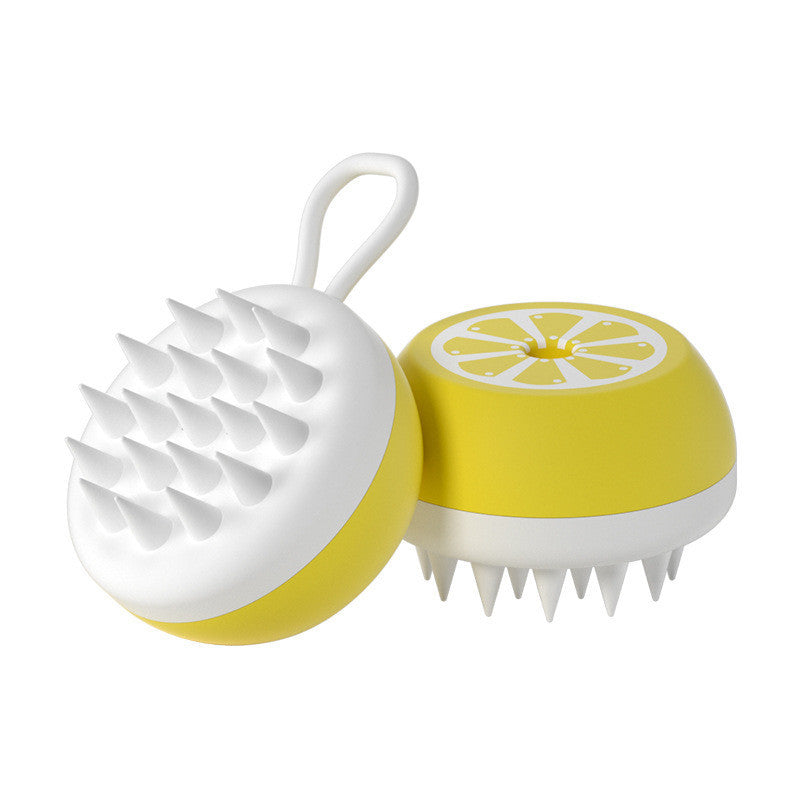 Silicone Pet Bath Brush – 2-in-1 Grooming and Massage Tool for Dogs & Cats