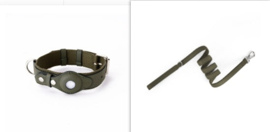 TrackSmart™ Leather AirTag Pet Collar